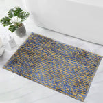 Bathmat 1600 GSM Microfiber Pack of 2 (Blue, 38cm x 58cm)