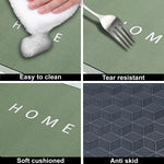 Rubber Doormat Anti Slip (Home Design ,35x58 cm)