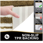 Florida Bath Mat 2200 GSM Pack of 2 (38x58 cm ,Gold)