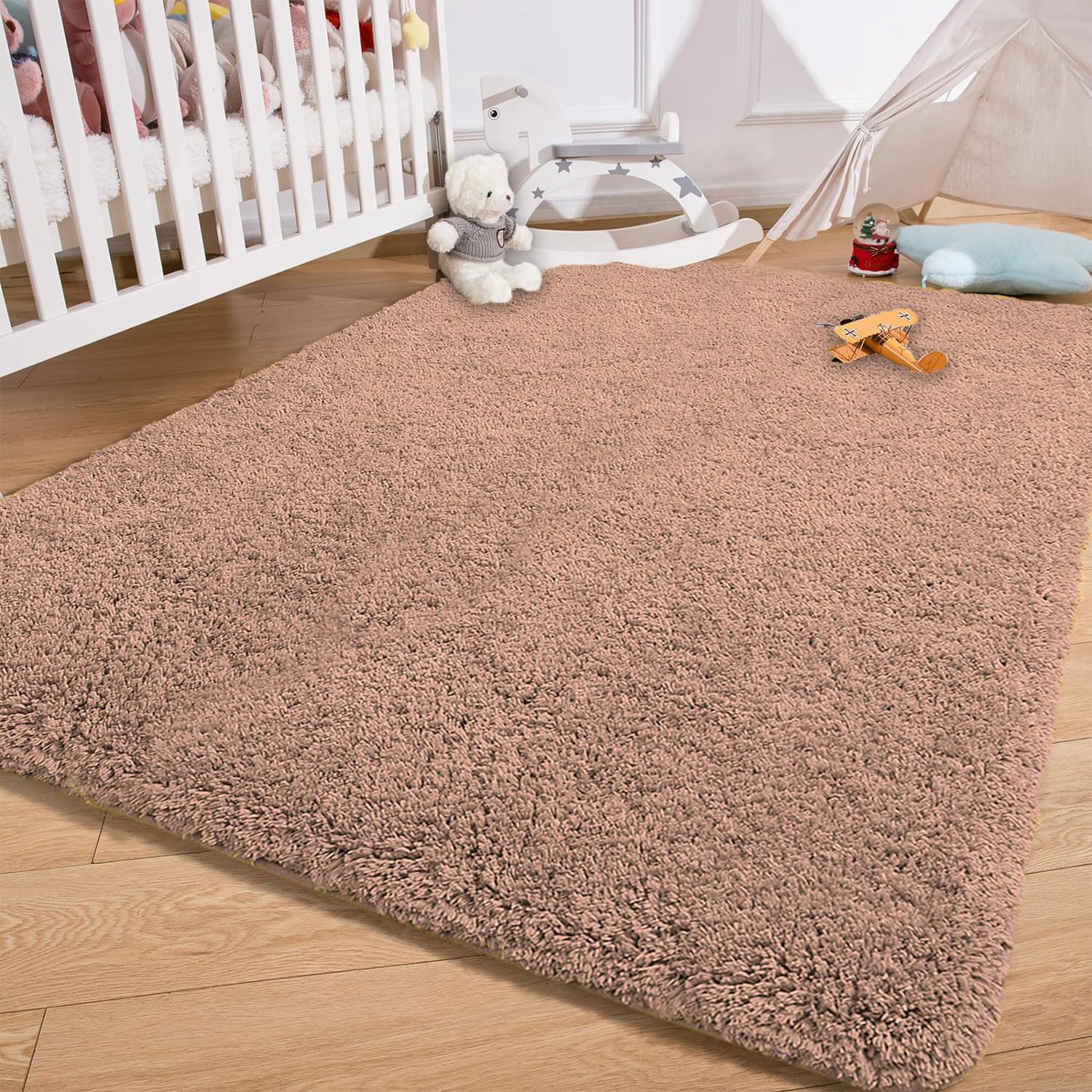 Vegas Carpet For Bedroom,Livingroom(Peach ,3X5 Feet)