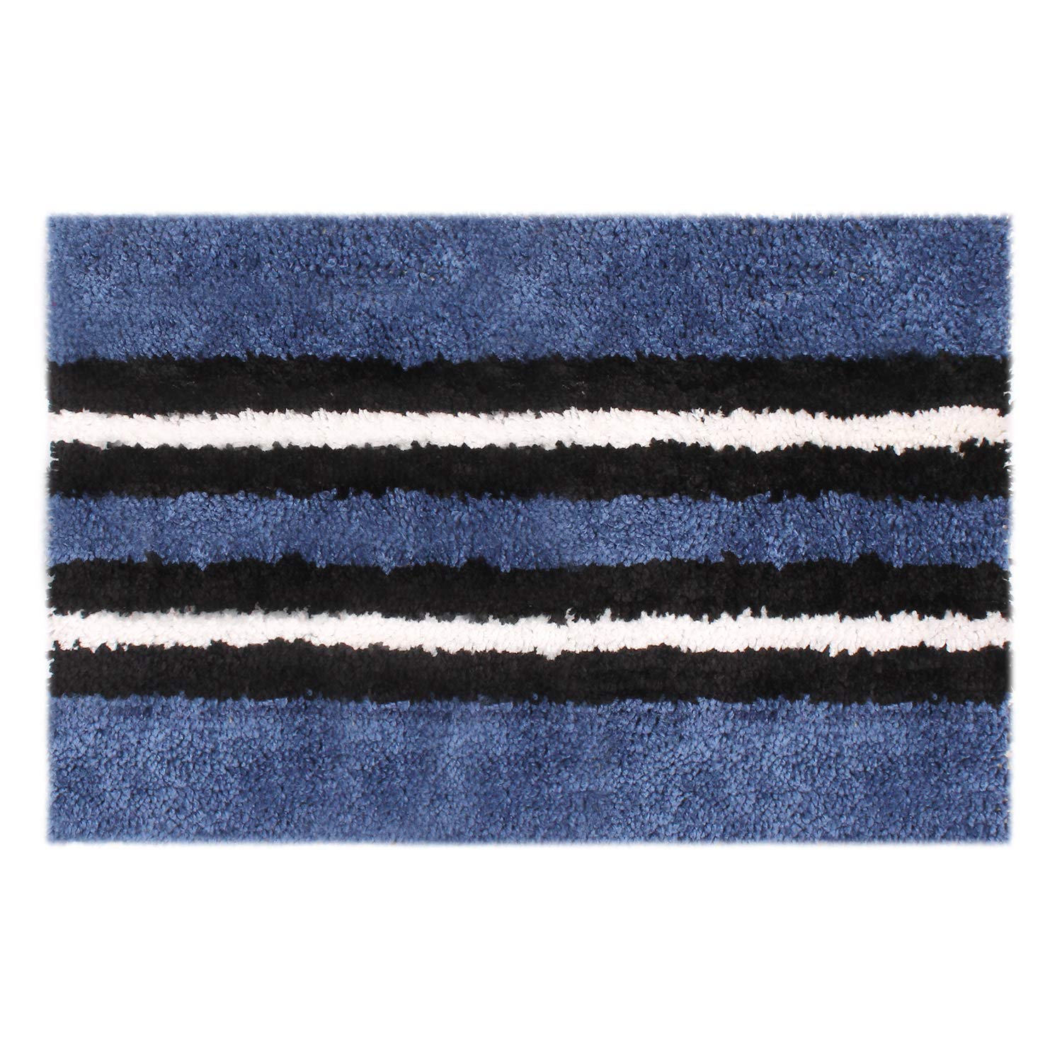 Bath Runner Microfiber 1600 GSM Pack of 2(58X140, 38x58, Blue)