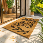 Coir Doormat for Home Entrance (Bless This Home ,71x45 cm)