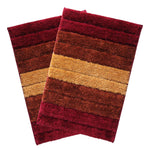 Luxury Bath Mat for Bathroom Pack of 2 (40X60 Cm ,Cherry)