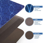 PVC Door Mat for Home Entrance Indoor & Outdoor(40x60 cm - Blue)
