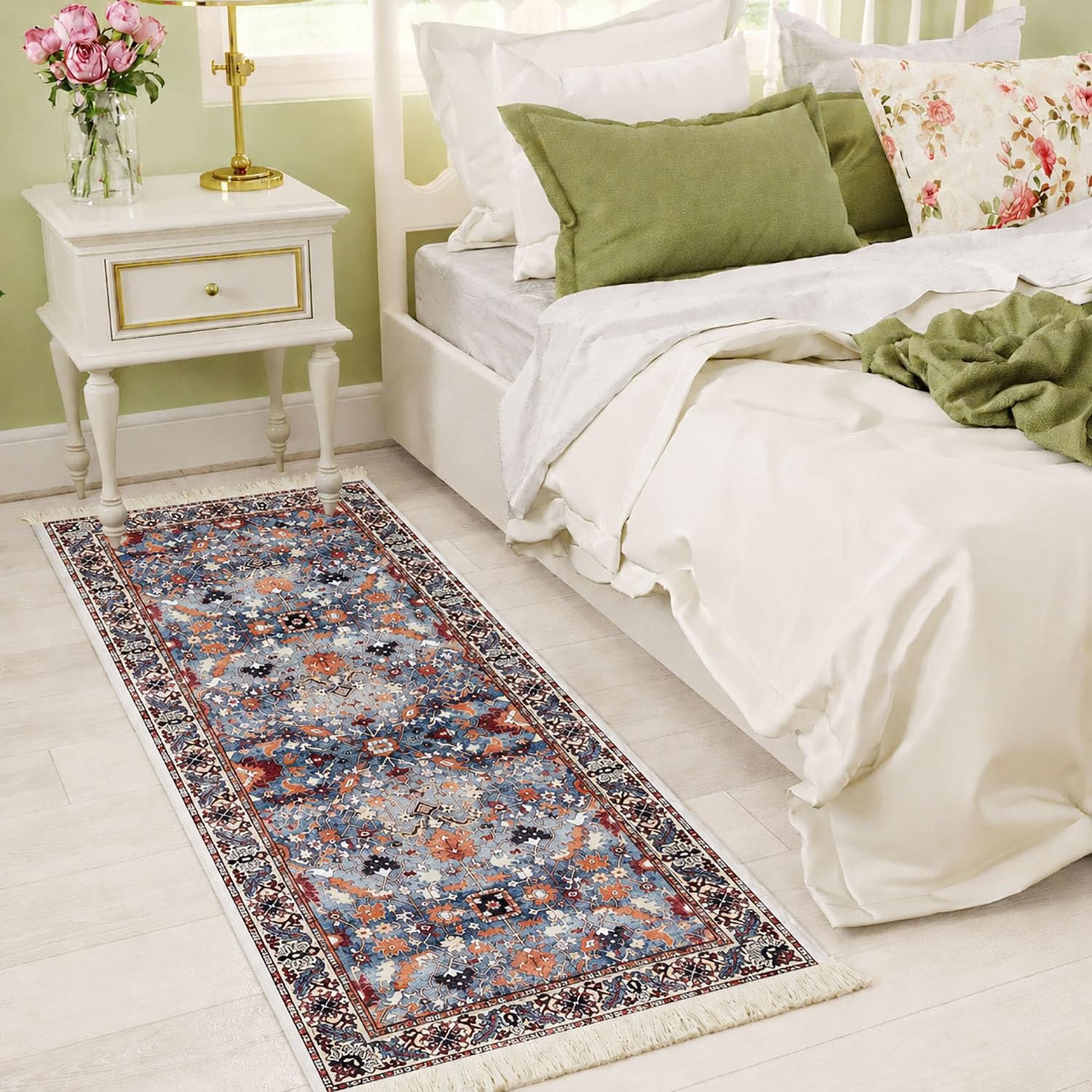 Polyester Floor Runner Velora Pattern Multi Color 150x56cm