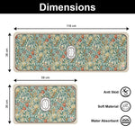 Kitchen Mat Combo  (116x36 & 58x36 cm,White)