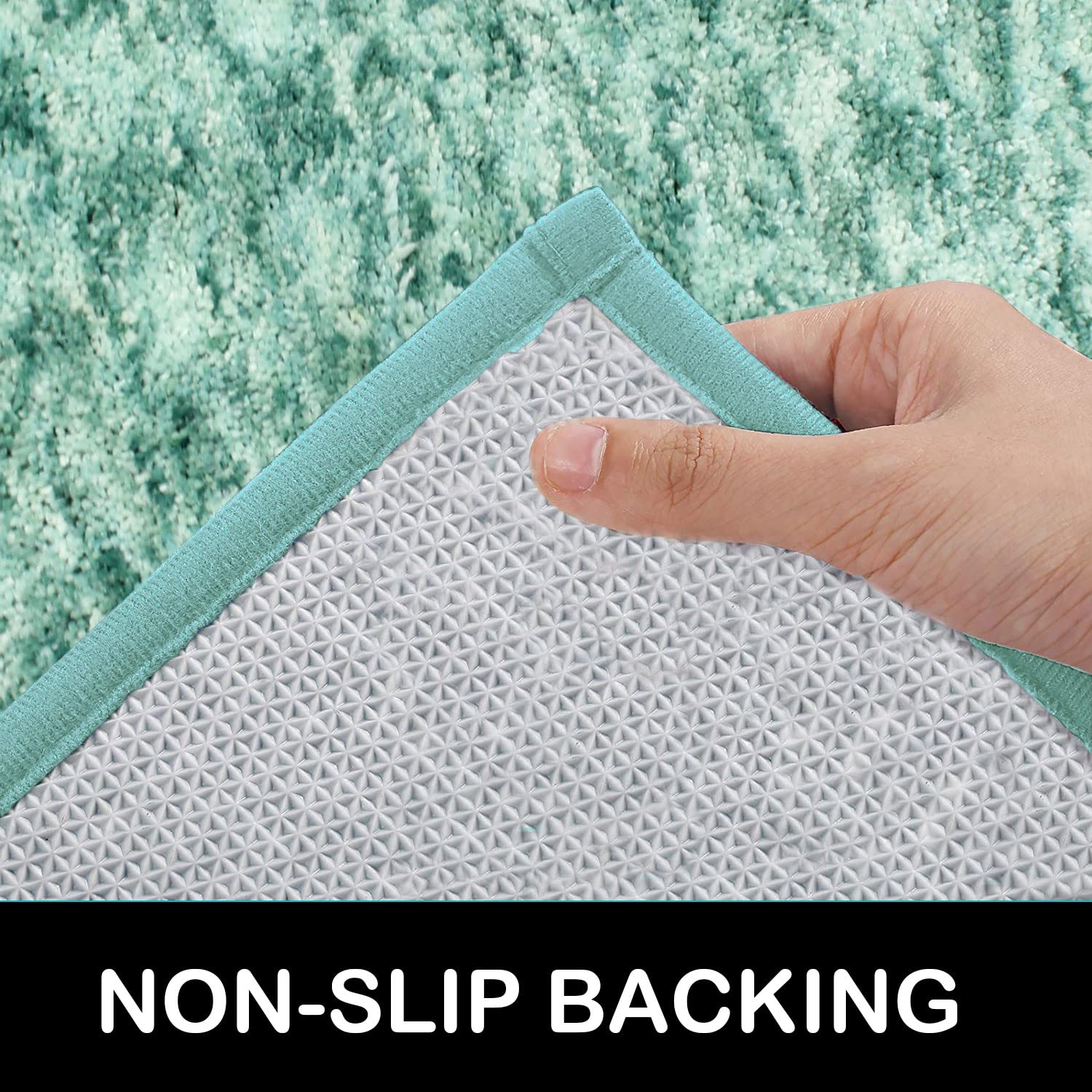 Hawaii Bath Mat Anti Skid (Aqua, 60cm x 90cm)
