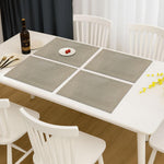 Dining Table Placemat Set of 4 (30x45 CM Golden)