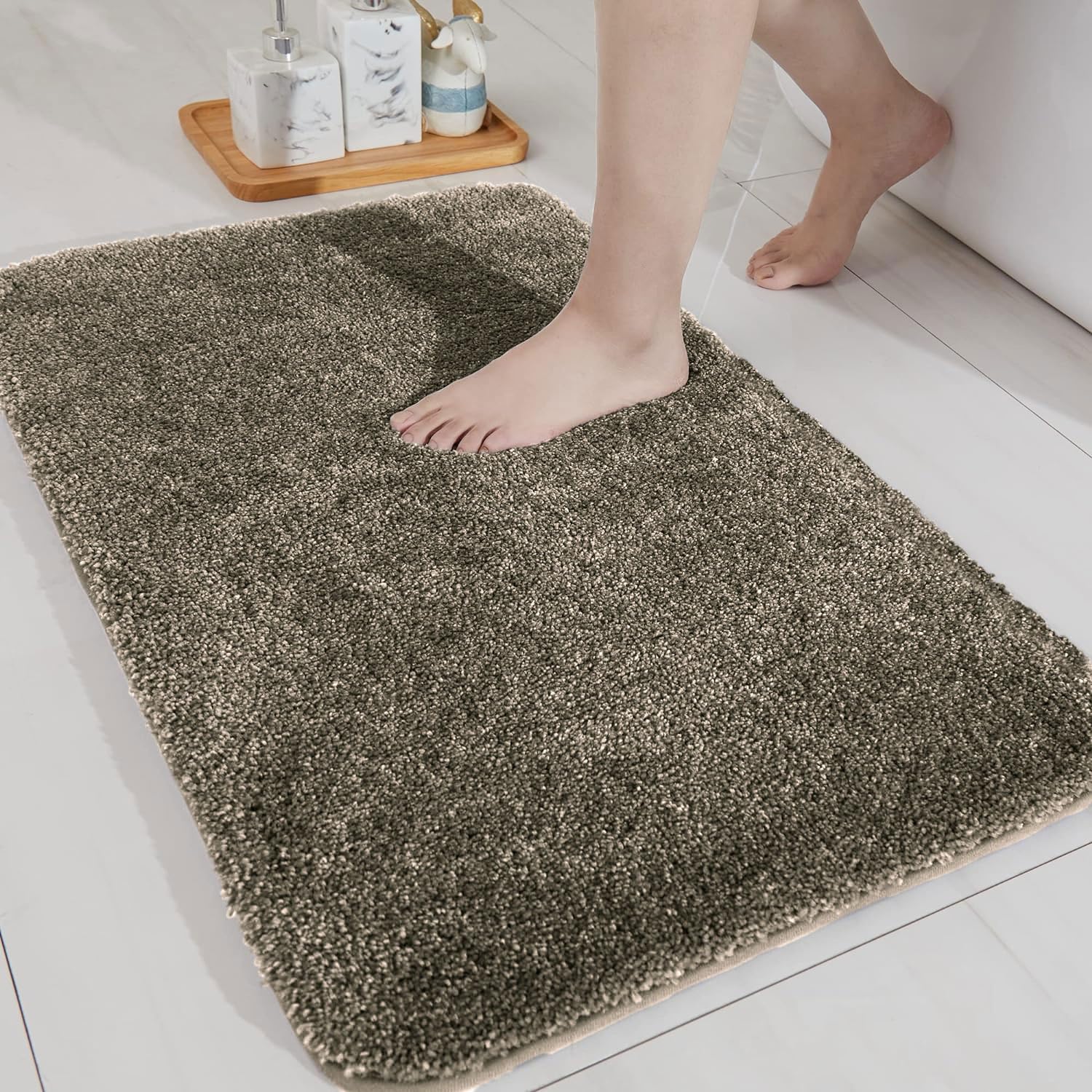 Newman Microfibre Bath Mat (40X60 Cm,Beige Taupe)