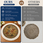Sapphire Medallion Dining Table Mats ( 36x36cm, Multicolor, Set Of 2 )