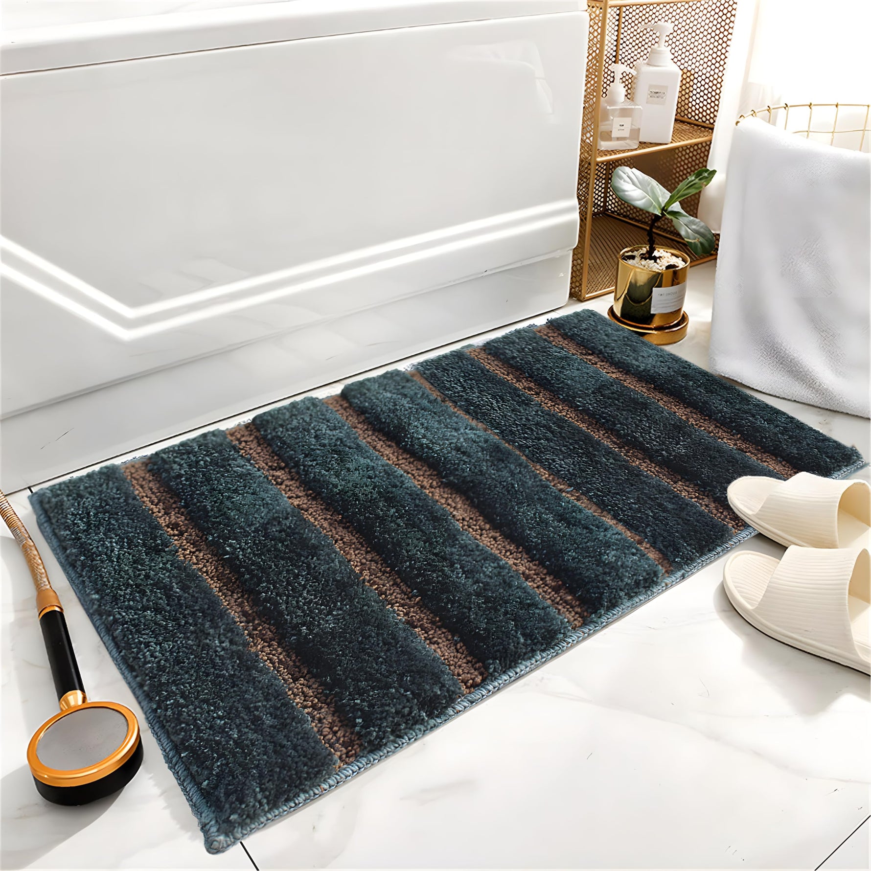 Mexico Bath Mat Super Soft (38X58 Cm, Olive)