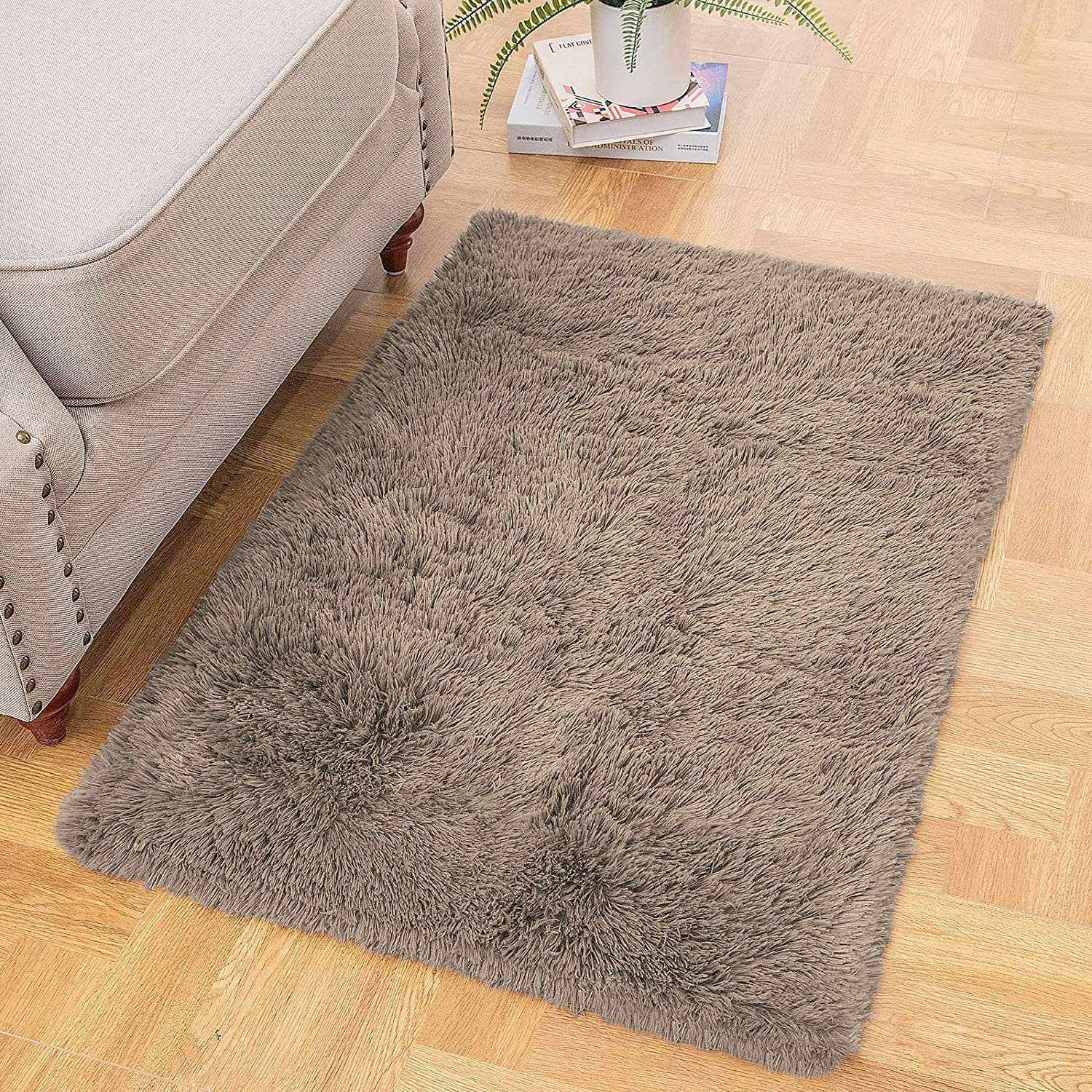 Doormats Marino Fur Super Soft 2000 GSM (60x90 cm, Taupe)