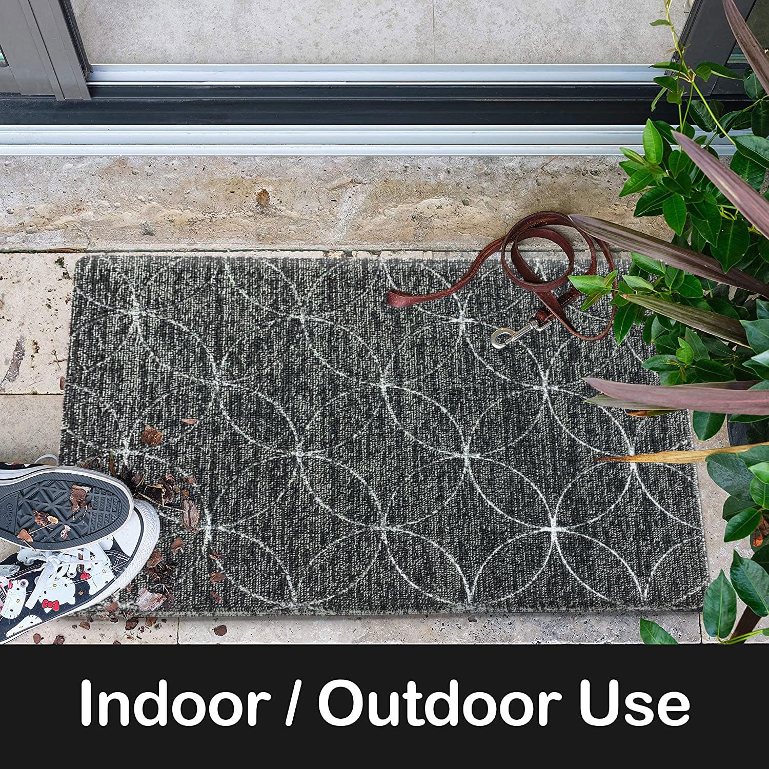 PVC Door Mat for Home Entrance Indoor & Outdoor(40x60 cm - Grey)