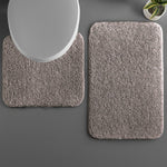 Polyester Contour Bath Mat Set (Cocoa, 45x 75 cm & 40x45)