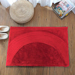 Rabbit Fur Soild Bath (Maroon, 40x60 cm)