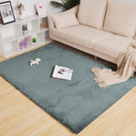 Rabbit Fur Super Soft Carpet (Seige, 4x6 Feet)