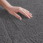 Paris Reversible Bath Mat 100% Cotton (Silver, 40x60 cm)