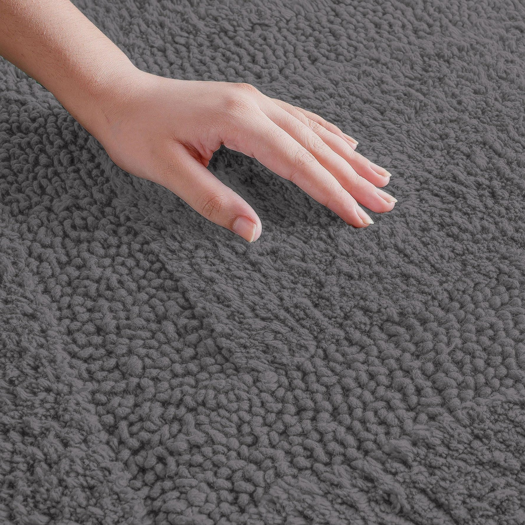 Paris Reversible Bath Mat 100% Cotton (Silver, 40x60 cm)