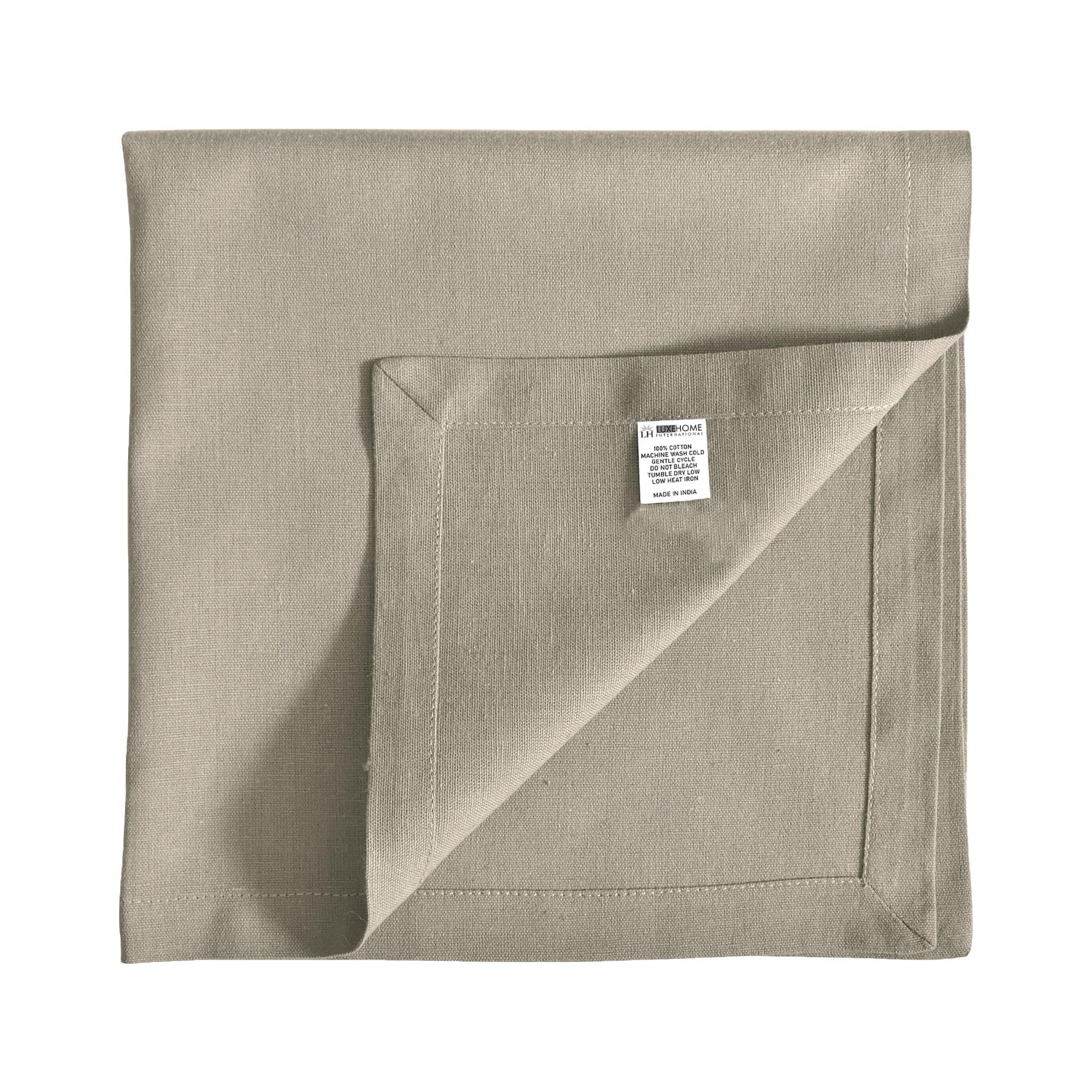 Cotton Kitchen Napkin Set of 4 (Taupe, 45x45 cm)