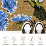 Coir Doormat for Home Entrance (Welcome Bird Print Design ,71x45 cm)