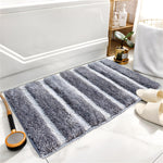 Mexico Bath Mat For Bathroom (38x58 cm, Silver)