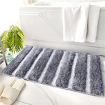 Mexico Bath Mat For Bathroom (38x58 cm, Silver)