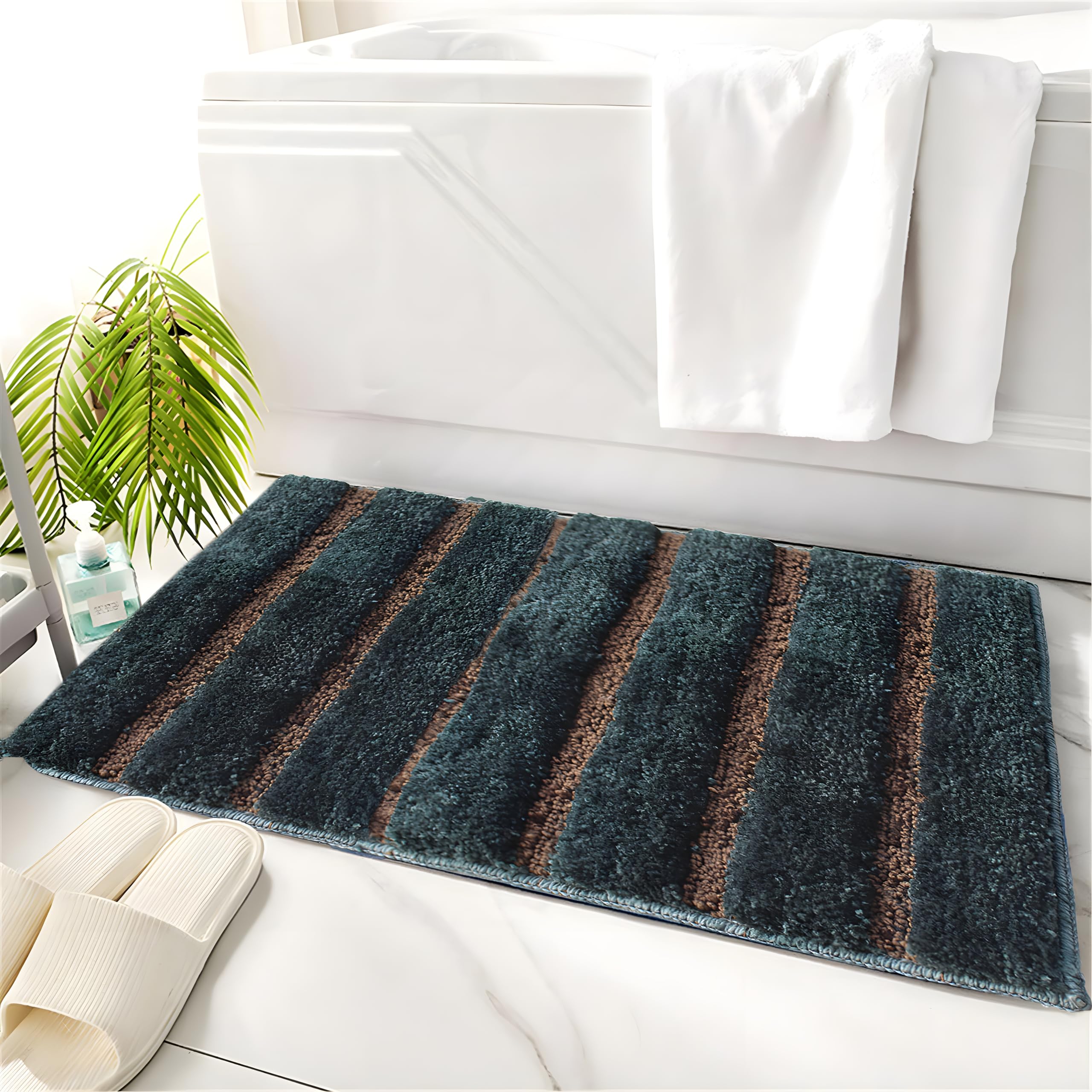Mexico Bath Mat Super Soft (38X58 Cm, Olive)