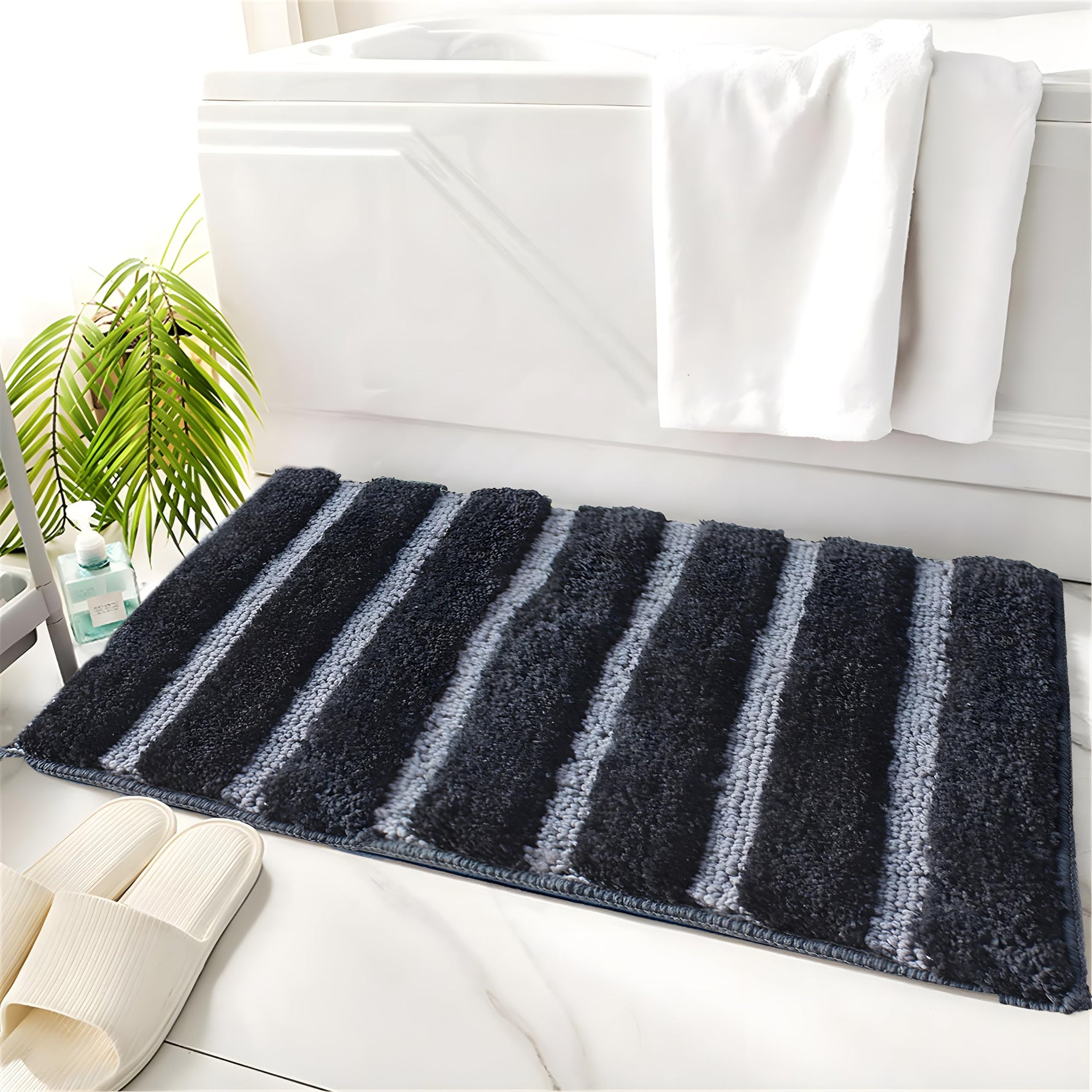 Mexico Bath Mat For Bathroom (38x58 cm, Anthra)