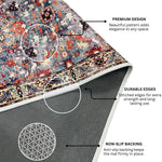 Polyester Floor Runner Velora Pattern Multi Color 150x56cm