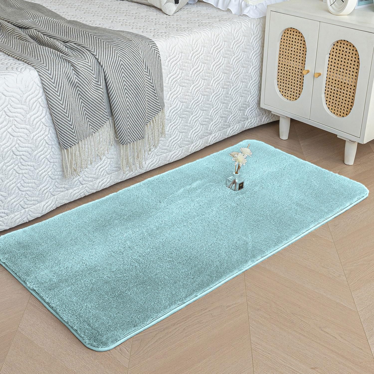 Rabbit Fur Super Soft Bath Mat (Turquish, 60x90 cm)
