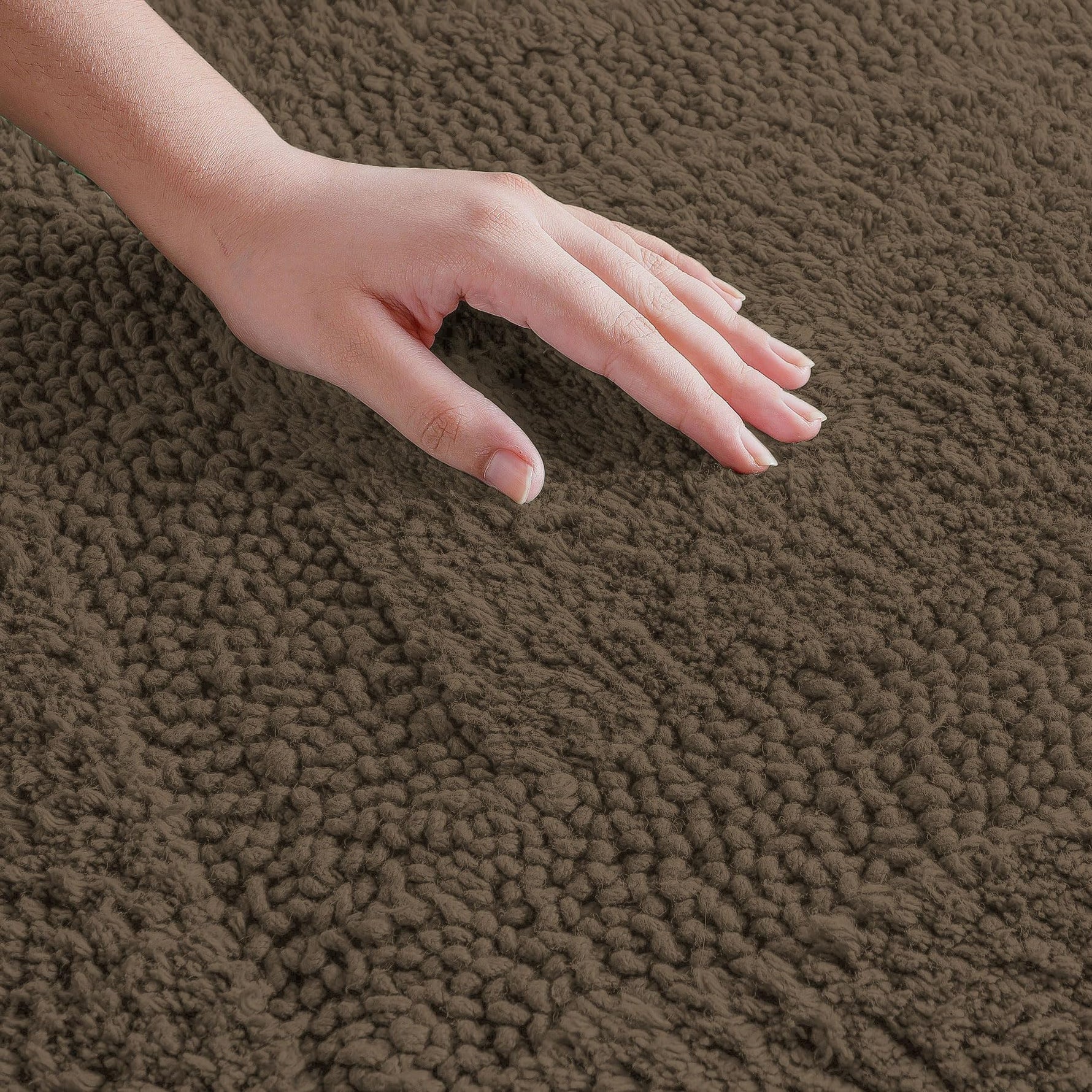 Paris Reversible Bath Mat 100% Cotton (Coffee, 40x60 cm)