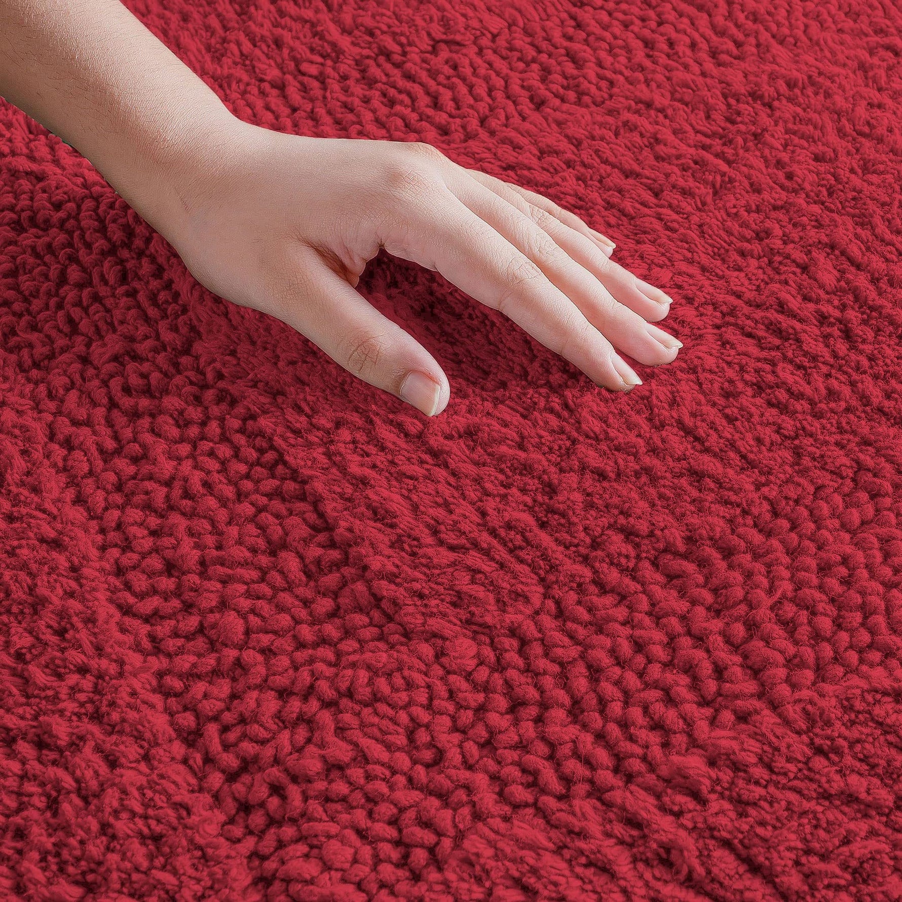 Paris Bath Mat Cotton Super Soft (Maroon, 40 Cm x 60 Cm)