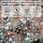 Polyester Floor Runner Velora Pattern Multi Color 150x56cm