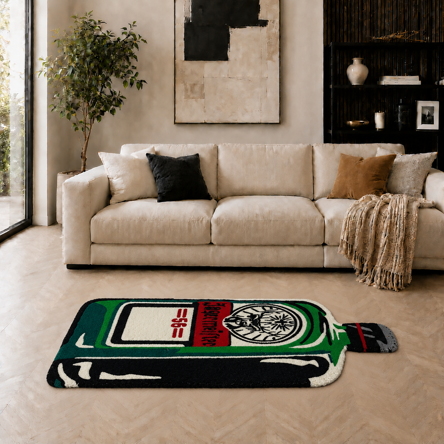 Beer Wool Rug For Floor And Wall Rug